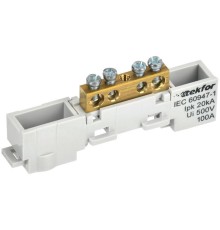 Шина L "фаза" неизол. на универс. держ. 6х9-4-Ср TEKFOR IEK TF-NN10-04-DL-K03